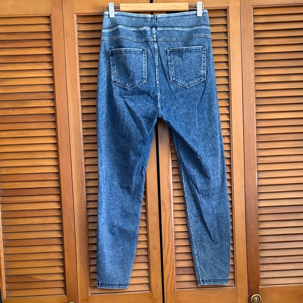 HALARA Blue High-Rise Jeggings — Slim Stretch Denim Look - Picture 4 of 5